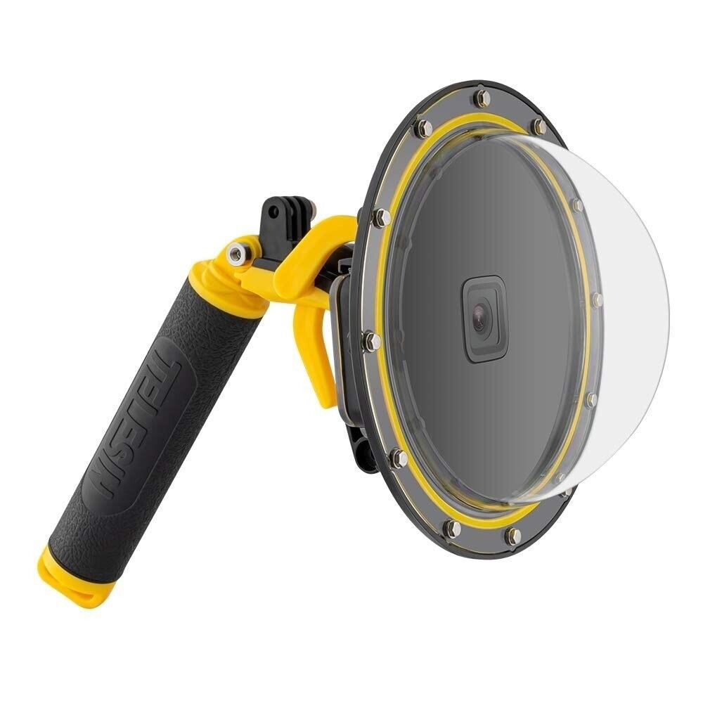 Telesin 6" Dome Port Waterproof Housing Case w/Handle for GoPro  Hero 8